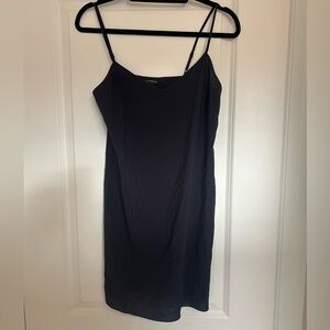 Sheer navy club Monaco silk slip
